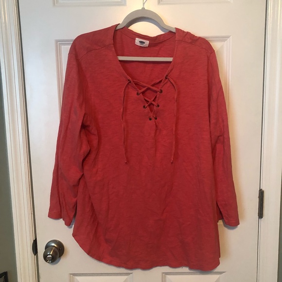 Old Navy Tops - Lace up shirt